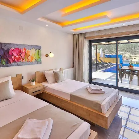 Villa Saribelen 2 Bedroom Secluded With Private Pool Hot Tub Kalkan