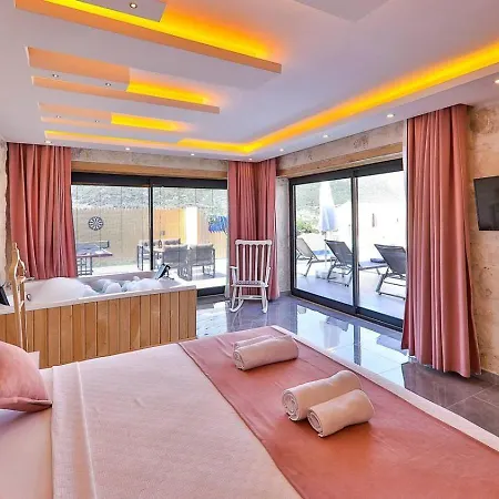 Saribelen 2 Bedroom Secluded With Private Pool Hot Tub Willa Kalkan