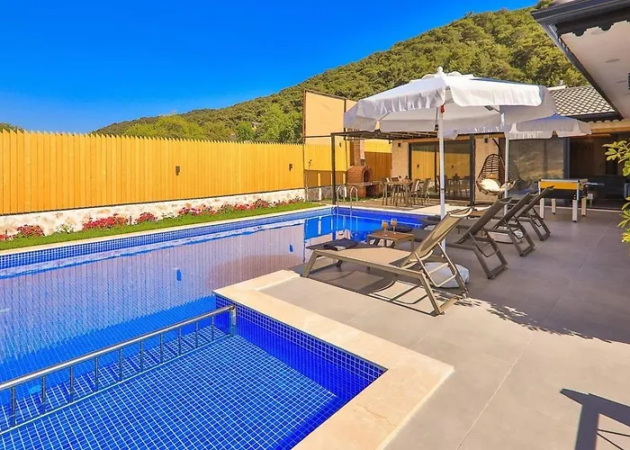 Saribelen 2 Bedroom Secluded With Private Pool Hot Tub 别墅 卡尔坎