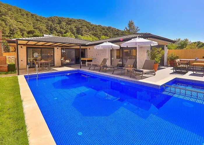 Saribelen 2 Bedroom Secluded With Private Pool Hot Tub * 卡尔坎