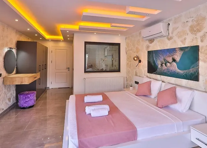 别墅 Saribelen 2 Bedroom Secluded With Private Pool Hot Tub 卡尔坎